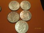N0. 795-  Juliana Rijksdaalder 3x 1964 + 2x 1963 zilver, Koningin Juliana, Zilver, Ophalen of Verzenden, Losse munt
