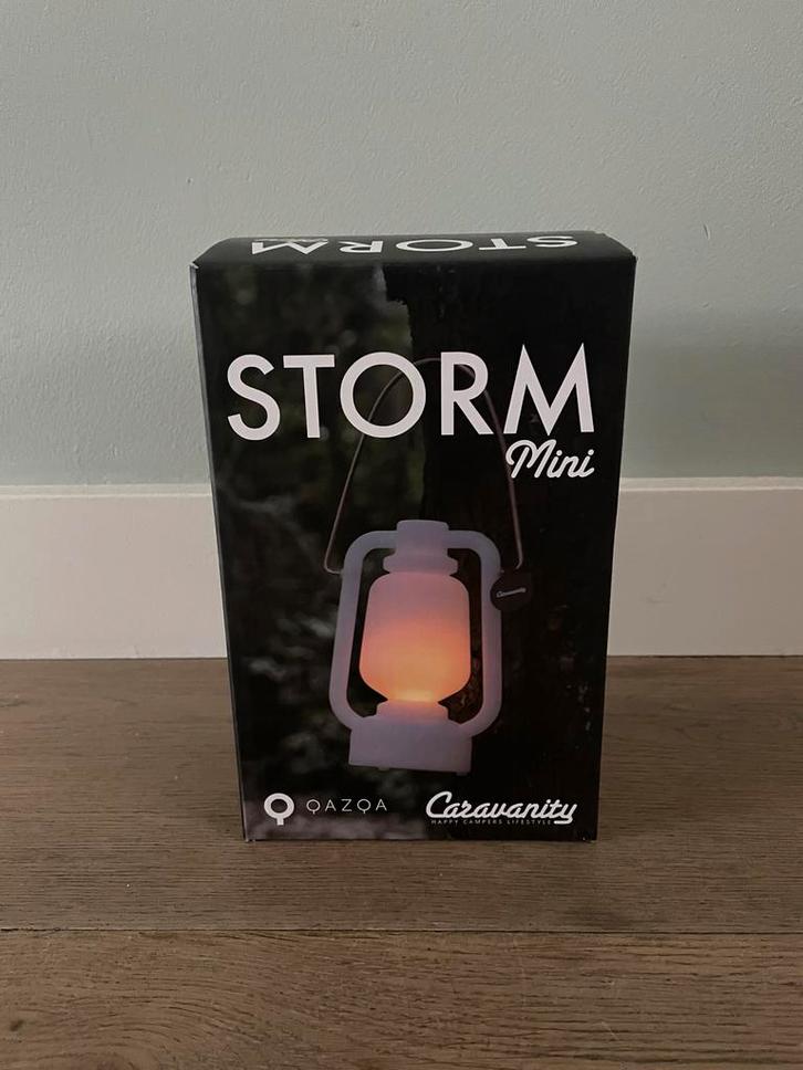 QAZQA Storm Mini Lantaarn - Nieuw in doos!, Huis en Inrichting, Lampen | Tafellampen, Nieuw, Minder dan 50 cm, Ophalen of Verzenden