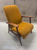 Louis Van Teeffelen Armfauteuil - Wébé Okergeel, Huis en Inrichting, Fauteuils, Gebruikt, 75 tot 100 cm, Ophalen of Verzenden
