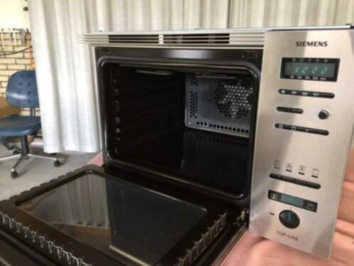 Magnetron oven Siemens HF75950 top line, Witgoed en Apparatuur, Magnetrons, Niet werkend, Inbouw, Combimagnetron, 45 tot 60 cm