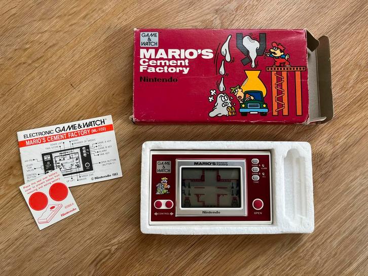 Nintendo Game & Watch Mario's Cement Factory ML-120, Spelcomputers en Games, Spelcomputers | Nintendo Game Boy, Zo goed als nieuw