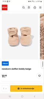 Hele fijne teddy baby slofjes Hema, Slofjes, Jongetje of Meisje, Ophalen of Verzenden, Zo goed als nieuw