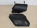 SET ZIJTASSEN ZIJKOFFERS TEXAS LEATHERS  H-D DYNA STREETBOB, Ophalen of Verzenden, Gebruikt