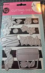 Snij,- Embossing mal Bloemen in pot, Verzenden, Zo goed als nieuw, Natuur, Pons of Mal