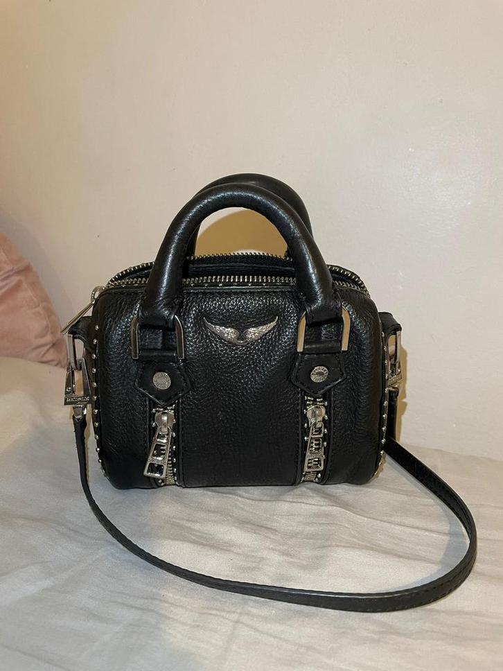 Zadig & voltaire sunny bag, Sieraden, Tassen en Uiterlijk, Tassen | Damestassen, Zo goed als nieuw, Schoudertasje, Zwart, Ophalen of Verzenden