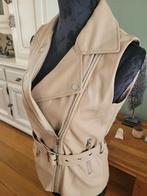 ONLY beige faux leather biker vest jasje maat S Nieuw, Only, Beige, Nieuw, Ophalen of Verzenden