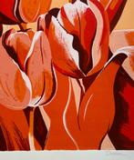Zeefdruk Derox - Oranje tulpen, Antiek en Kunst, Kunst | Litho's en Zeefdrukken, Verzenden