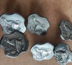 12 metalen vintage jacht knopen thema korhoen, Ophalen of Verzenden