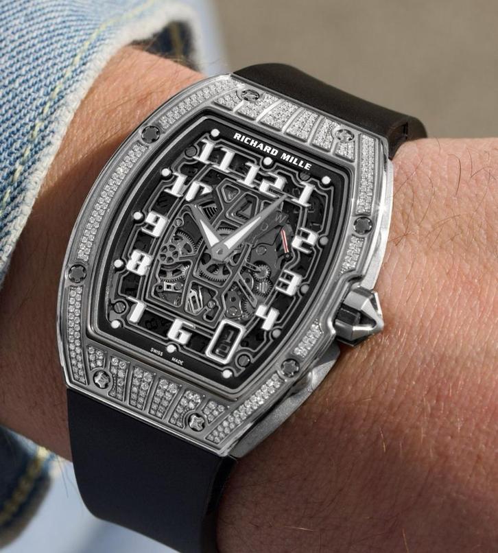 Richard Mille RM67-01, Sieraden, Tassen en Uiterlijk, Sporthorloges, Zo goed als nieuw, Android, Zwart, Ophalen of Verzenden