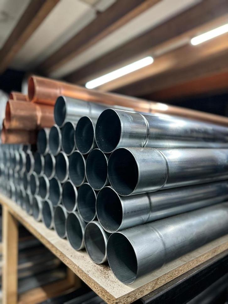 Zinken Hemelwaterafvoer - Goedkoop!, Doe-het-zelf en Verbouw, Buizen en Afvoer, Nieuw, Afvoer, Zink, Minder dan 2 meter, 80 mm of meer