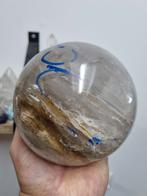Grote enhydro bergkristal bol, ingesloten water., Ophalen of Verzenden, Mineraal