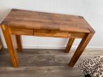 Hard houten sidetables, 100 tot 150 cm, Ophalen of Verzenden, Zo goed als nieuw, 25 tot 50 cm