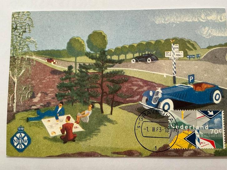 Ansichtkaart ANWB: 100-jarig bestaan ANWB 1983, Verzamelen, Ansichtkaarten | Themakaarten, Ongelopen, 1980 tot heden, Ophalen of Verzenden