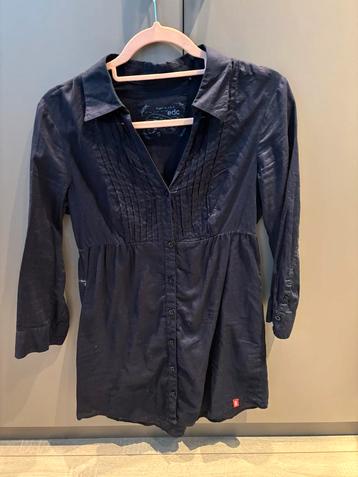 Donkerblauwe middellange mooie Esprit blouse - maat S beschikbaar voor biedingen