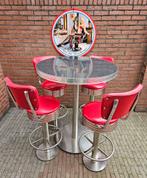 FIFTIES SIXTIES AMERIKAANSE CASINO BARKRUKKEN BEL AIR TAFEL, Ophalen, Met voetsteun, 60 tot 90 cm, Zo goed als nieuw