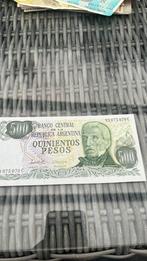 Bankbiljet biljet Argentinië 500 pesos geld unc, Postzegels en Munten, Bankbiljetten | Europa | Niet-Eurobiljetten, Ophalen of Verzenden