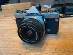 Olympus OM1 md met Olympus 35 mm lens, Audio, Tv en Foto, Fotocamera's Analoog, Ophalen of Verzenden, Gebruikt, Spiegelreflex