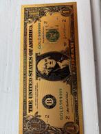 Vergulde Dollar Biljetten - Verzamelobject, Postzegels en Munten, Ophalen of Verzenden, Noord-Amerika, Los biljet