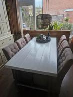 Steigerbuis Eettafel - Wit, Ophalen, Gebruikt, 200 cm of meer, 50 tot 100 cm