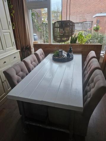 Steigerbuis Eettafel - Wit beschikbaar voor biedingen