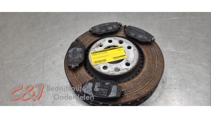 Remschijf + blok achter van een Citroen Jumpy, Auto-onderdelen, Remmen en Aandrijving, Citroën, Gebruikt, 3 maanden garantie, Ophalen of Verzenden
