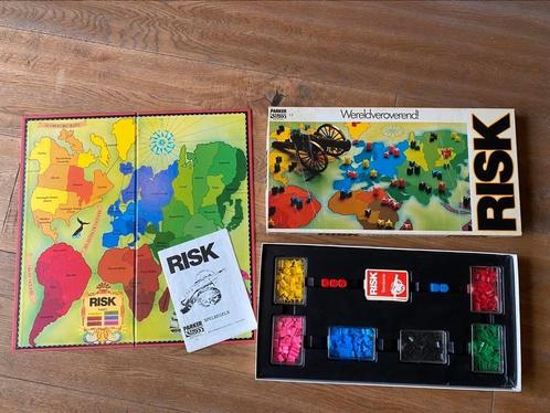 Risk witte doos van Parker (compleet), Hobby en Vrije tijd, Gezelschapsspellen | Bordspellen, Zo goed als nieuw, Drie of vier spelers