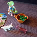 Playmobil meisje met geitjes, Ophalen of Verzenden, Zo goed als nieuw, Complete set