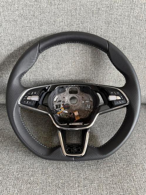 Skoda octavia Sportline / VRS v rs stuur geperforeerd leer, Auto-onderdelen, Besturing, Skoda, Gebruikt, Ophalen of Verzenden