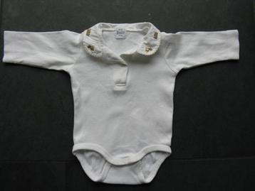 H&M rompertje lange mouwen, ZGAN!!mt. 62 (2-4 M),wit (0042) beschikbaar voor biedingen