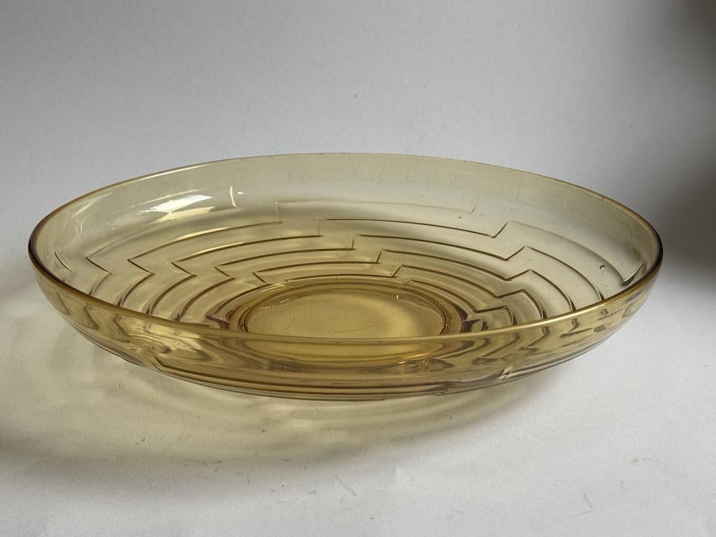 drijfschaal Labyrint, W.J. Rozendaal, Antiek en Kunst, Antiek | Glas en Kristal, Ophalen of Verzenden