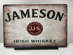 Jameson Irish Whiskey metalen reclamebord (Old Look), Www.pand50.nl, Reclamebord, Nieuw, Ophalen of Verzenden
