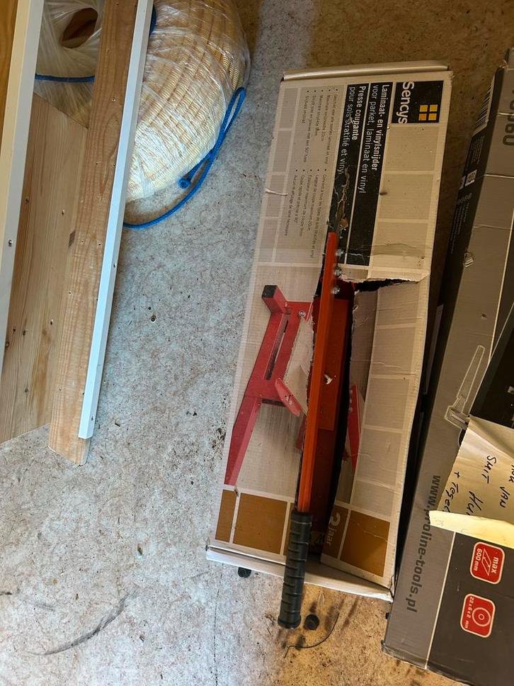 Laminaatsnijder Sencys, Doe-het-zelf en Verbouw, Gereedschap | Overige machines, Gebruikt, Ophalen