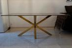 Richmond Marmer eettafel bruin/gouden details, Ophalen, Zo goed als nieuw, Rechthoekig, 200 cm of meer