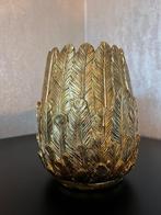 Gouden Vaas met Veren Design Baroq, Huis en Inrichting, Woonaccessoires | Vazen, Overige materialen, Carinasstyles, Nieuw, Ophalen of Verzenden
