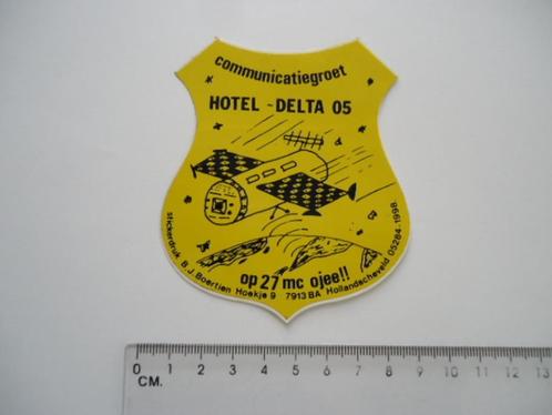 sticker 27MC Bakkie Hotel delta 05 27 mc hollandscheveld, Verzamelen, Stickers, Verzenden