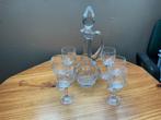 Kristallen glazen set, Verzamelen, Ophalen, Zo goed als nieuw, Kristal