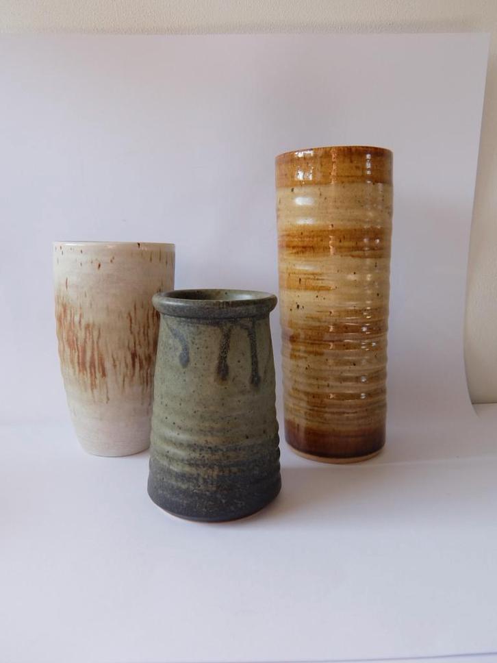 3 x vintage retro vaas Ravelli, Antiek en Kunst, Curiosa en Brocante, Ophalen of Verzenden