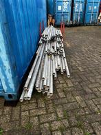 Partij stalen steigerbuizen met bok, Doe-het-zelf en Verbouw, Steigers, Ophalen, Gebruikt