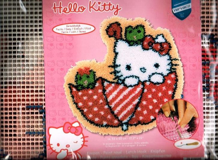 Cado KOOPJE  hello kitty knooppakket kleedje  in paraplu, Hobby en Vrije tijd, Borduren en Borduurmachines, Nieuw, Overige typen