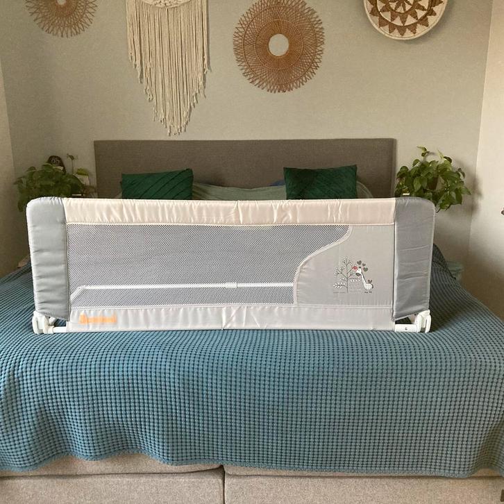 Bannini bedhek 120 cm giraf grijs ZGAN, Kinderen en Baby's, Kinderkamer | Bedden, Zo goed als nieuw, Ophalen