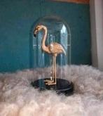 Gouden Flamingo in Stolp, Huis en Inrichting, Woonaccessoires | Stolpen, Ophalen of Verzenden, Zo goed als nieuw