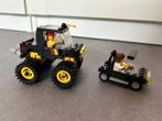 6675 + 6501 - Lego zwarte jeep en kleine zwarte auto, Ophalen of Verzenden, Gebruikt, Complete set, Lego