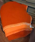 Oranje deken Dralon Vintage jaren 70, Huis en Inrichting, Woonaccessoires | Plaids en Woondekens, Ophalen of Verzenden