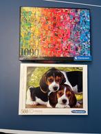2 Puzzels: Clementoni 1000 & 500 stukjes, Ophalen of Verzenden, 500 t/m 1500 stukjes, Zo goed als nieuw, Legpuzzel