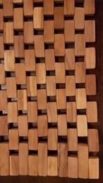 Mooie grote houten badmat (90x50,5 cm), Huis en Inrichting, Badmat, Bruin, Zo goed als nieuw, Ophalen