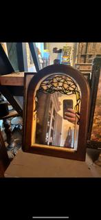 Vintage Tiffant style spiegel, Minder dan 50 cm, Gebruikt, Ophalen of Verzenden, Minder dan 100 cm