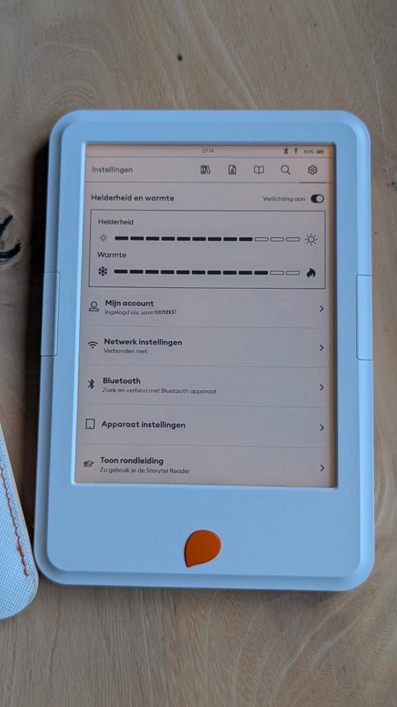 Storytel reader izgst, Computers en Software, E-readers, Zo goed als nieuw, Ophalen of Verzenden