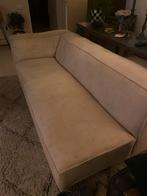 Nieuw Gelderland Riva Bank - Beige Stof, Ophalen, Gebruikt, Driepersoons, 75 tot 100 cm