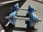 2x 8,5 kg dumbells., Verzenden, Zo goed als nieuw, Benen, Dumbbell