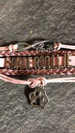 Armband bordercollie, Ophalen of Verzenden, Zo goed als nieuw, Roze